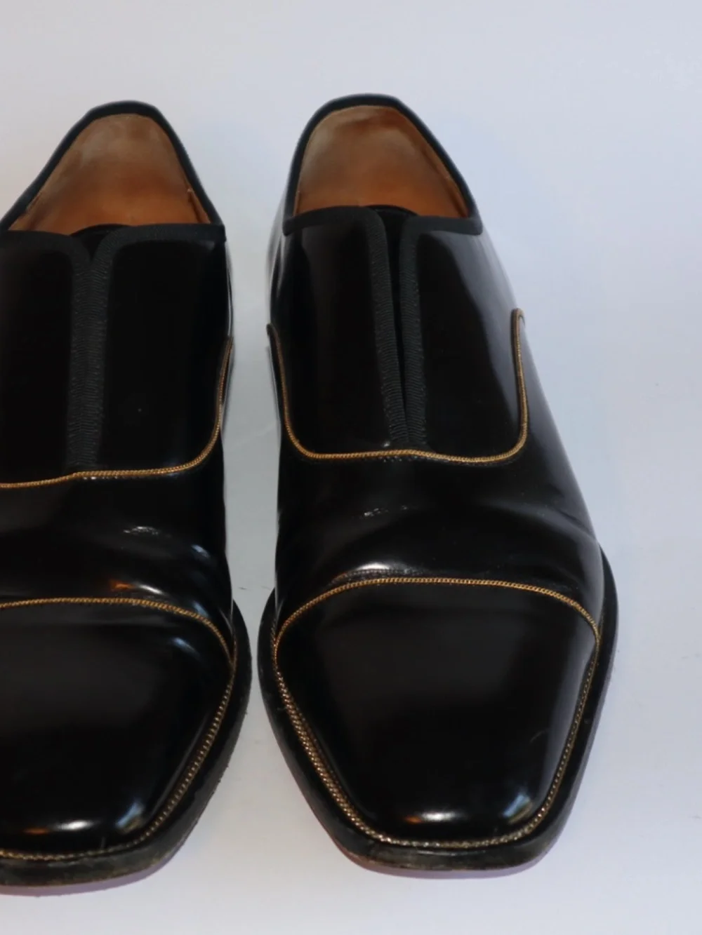 Christian Louboutin Alpha Male Black Patent Leather Oxford Men's 40.5